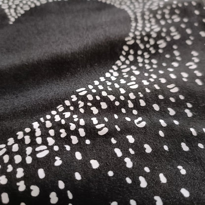 Black T-Shirt with Heart Print