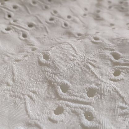 Short Sleeve Eyelet Embroidery T Shirt