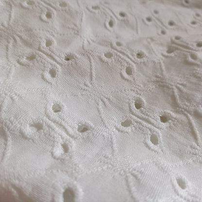 Short Sleeve Eyelet Embroidery T Shirt