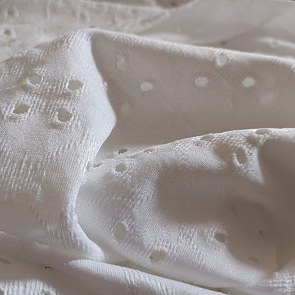 Short Sleeve Eyelet Embroidery T Shirt