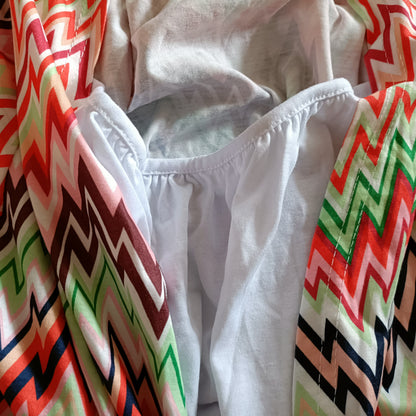 Short Sleeve Zig Zag Top