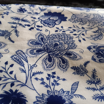 Sleeveless Blue Floral Dress