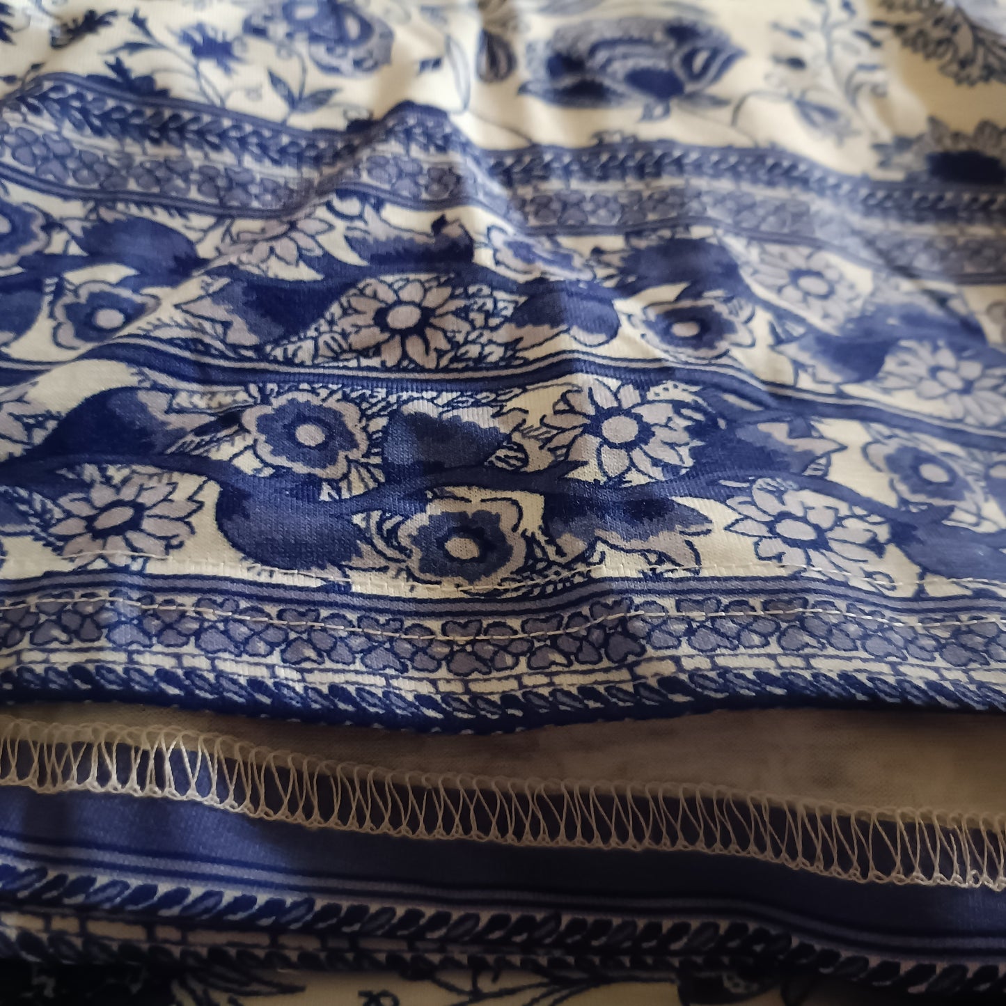 Sleeveless Blue Floral Dress