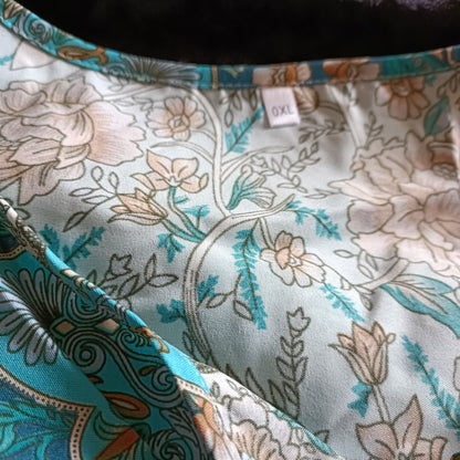 Green Floral Tunic