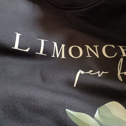Black Sweatshirt with Limoncello Graphic
