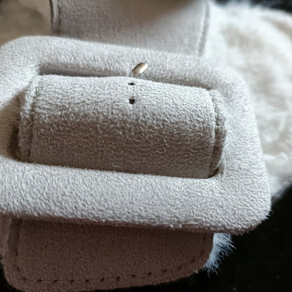 Big Buckle Sliders with Cork Sole