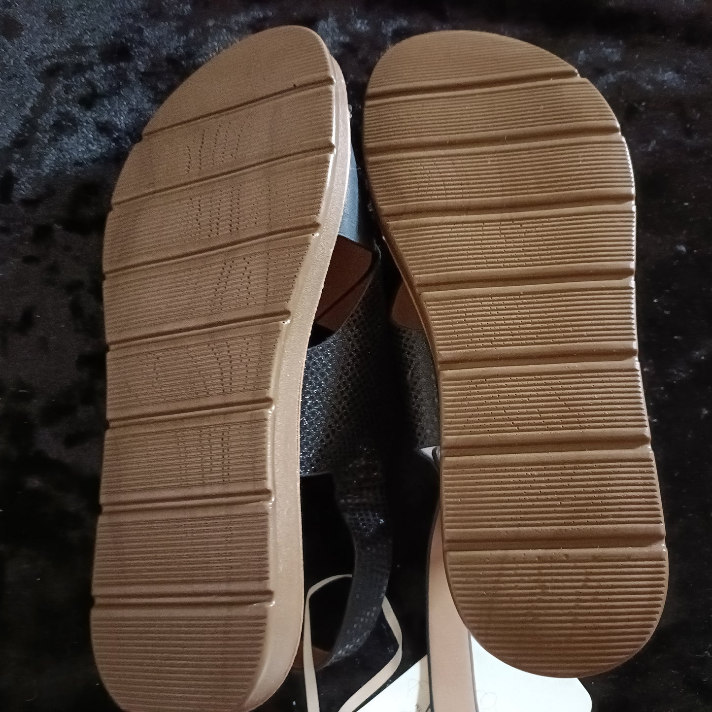 Black Criss Cross Slingback Sandals