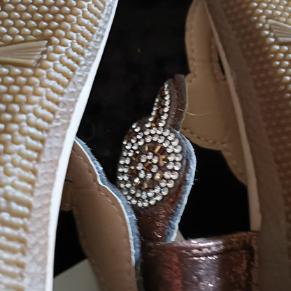 Bronze Bling Summer Sandals
