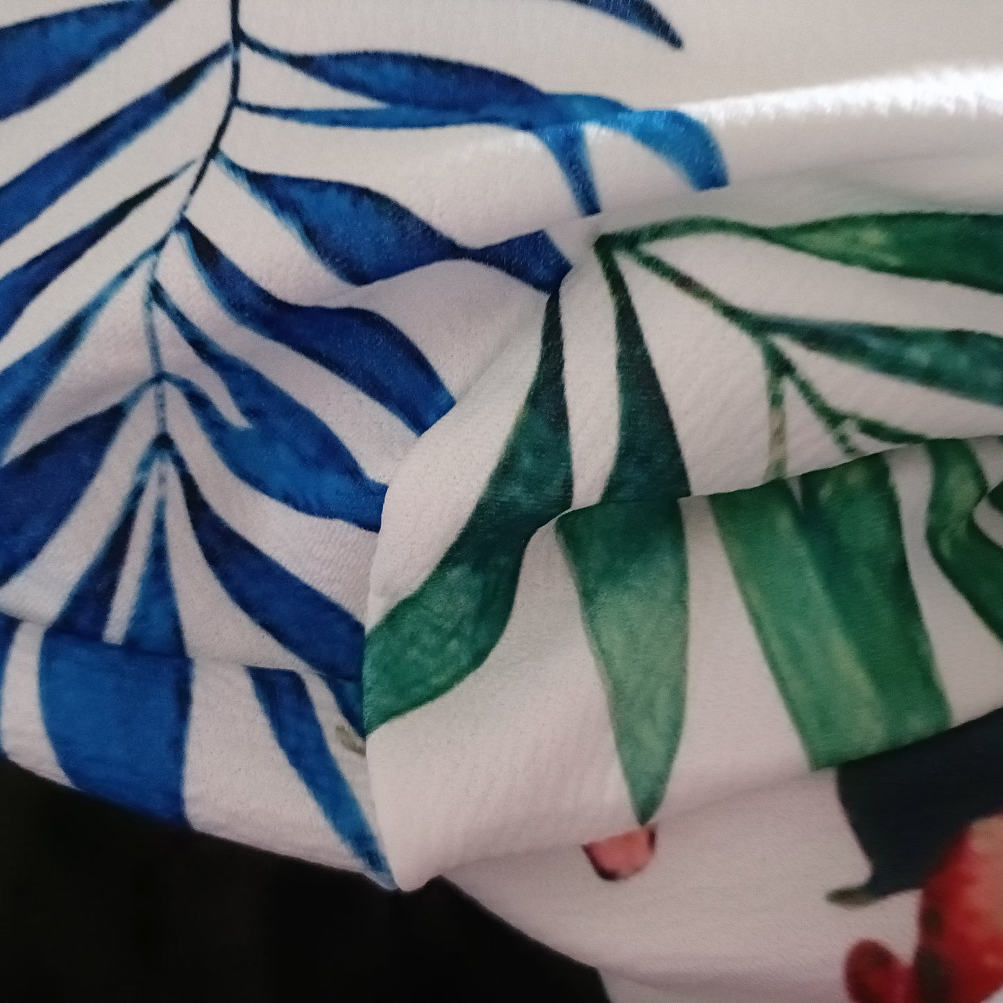 Tropical Flower Print Bomber Style Jacket