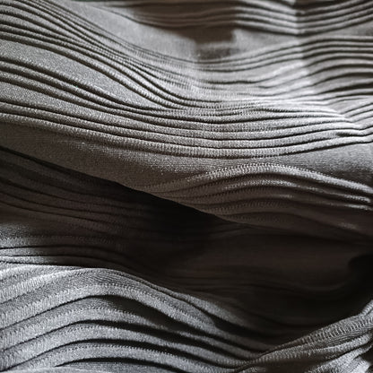 Black Skirt with Wave Texture/Design