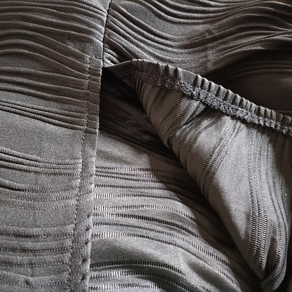 Black Skirt with Wave Texture/Design