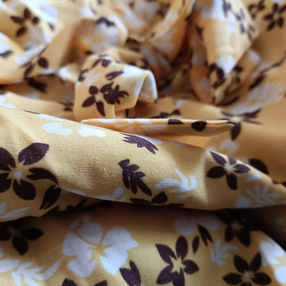 Mustard Yellow Floral Skirt
