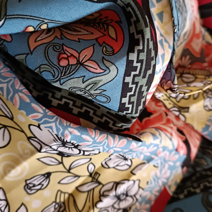 Long Floral Wraparound Skirt