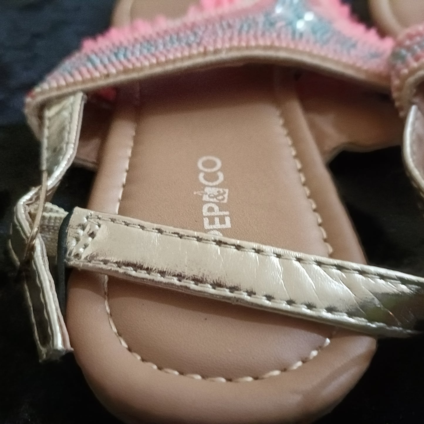 Beaded T Bar Sandals