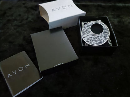 Avon Suzette Zebra Print Necklace