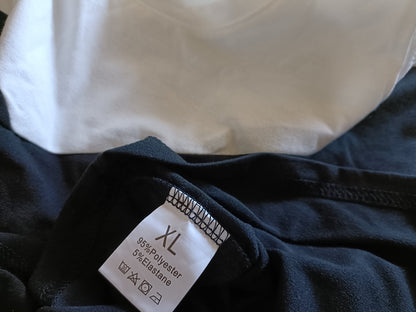 Black and White Cold Shoulder Top