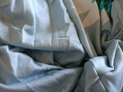 Light Blue Open Front Long Cardigan/Jacket