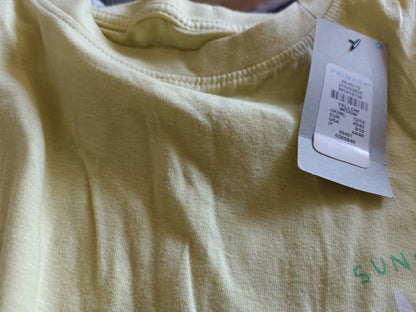 Lemon T Shirt with Daisy Motif