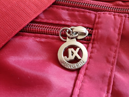 Dark Red Multipocketed Cross body Bag