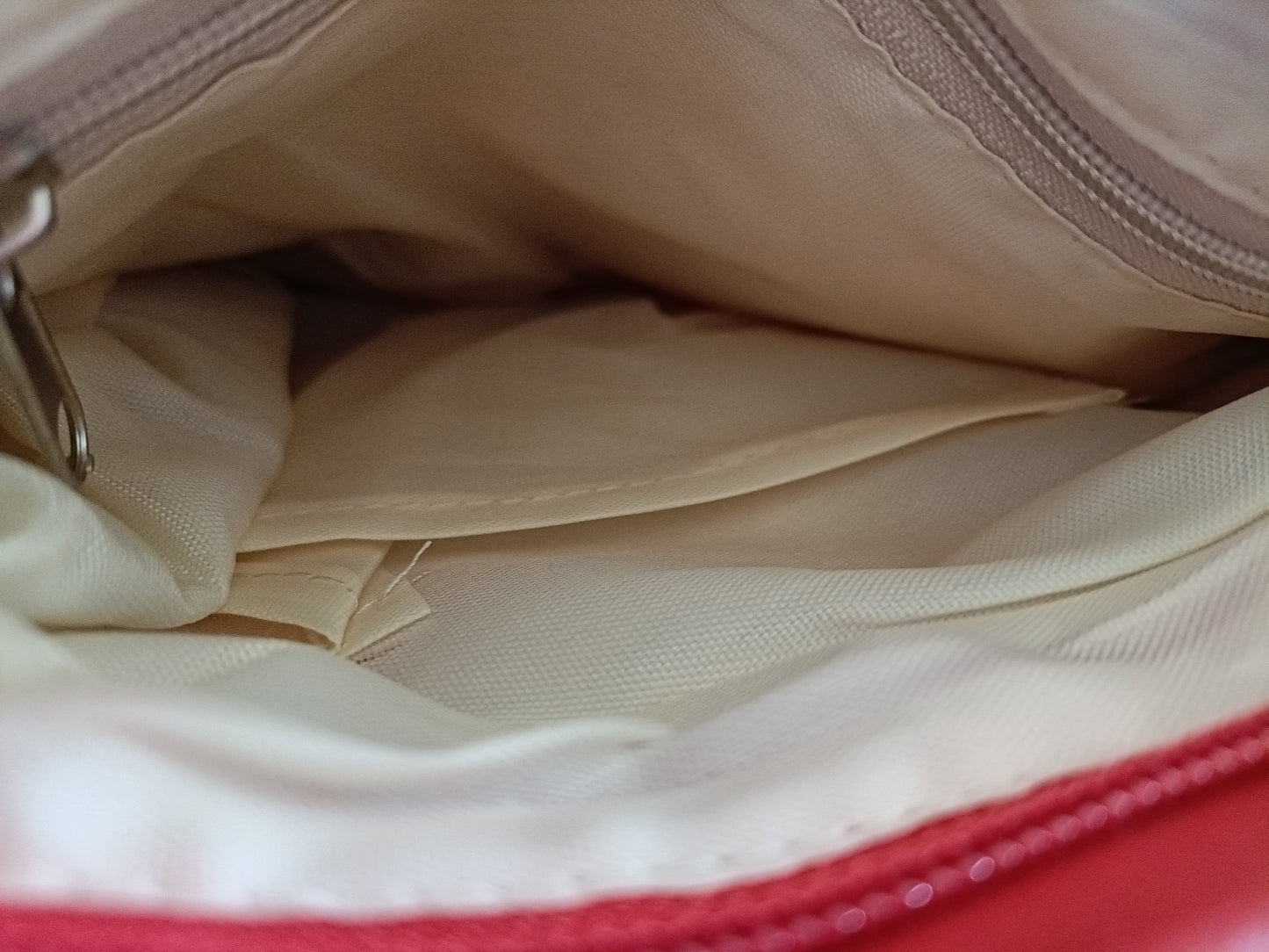 Red Expandable Cross-Body/Shoulder Bag