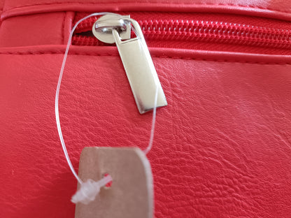Red Expandable Cross-Body/Shoulder Bag