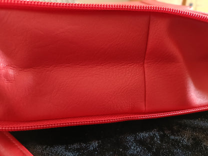 Red Expandable Cross-Body/Shoulder Bag