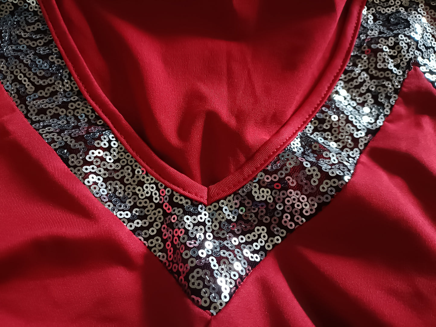 Sleeveless Top with Sequin Trim