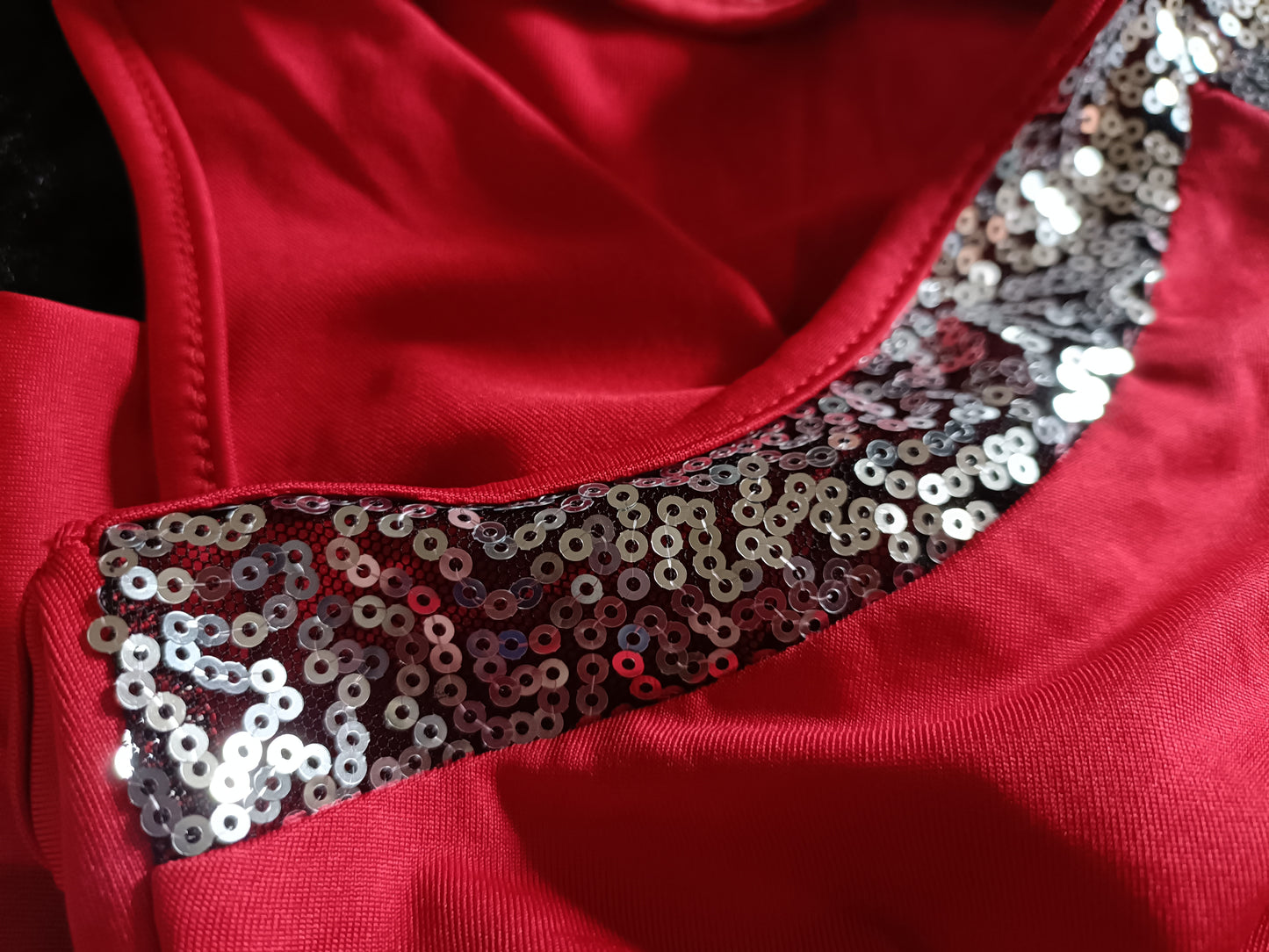 Sleeveless Top with Sequin Trim