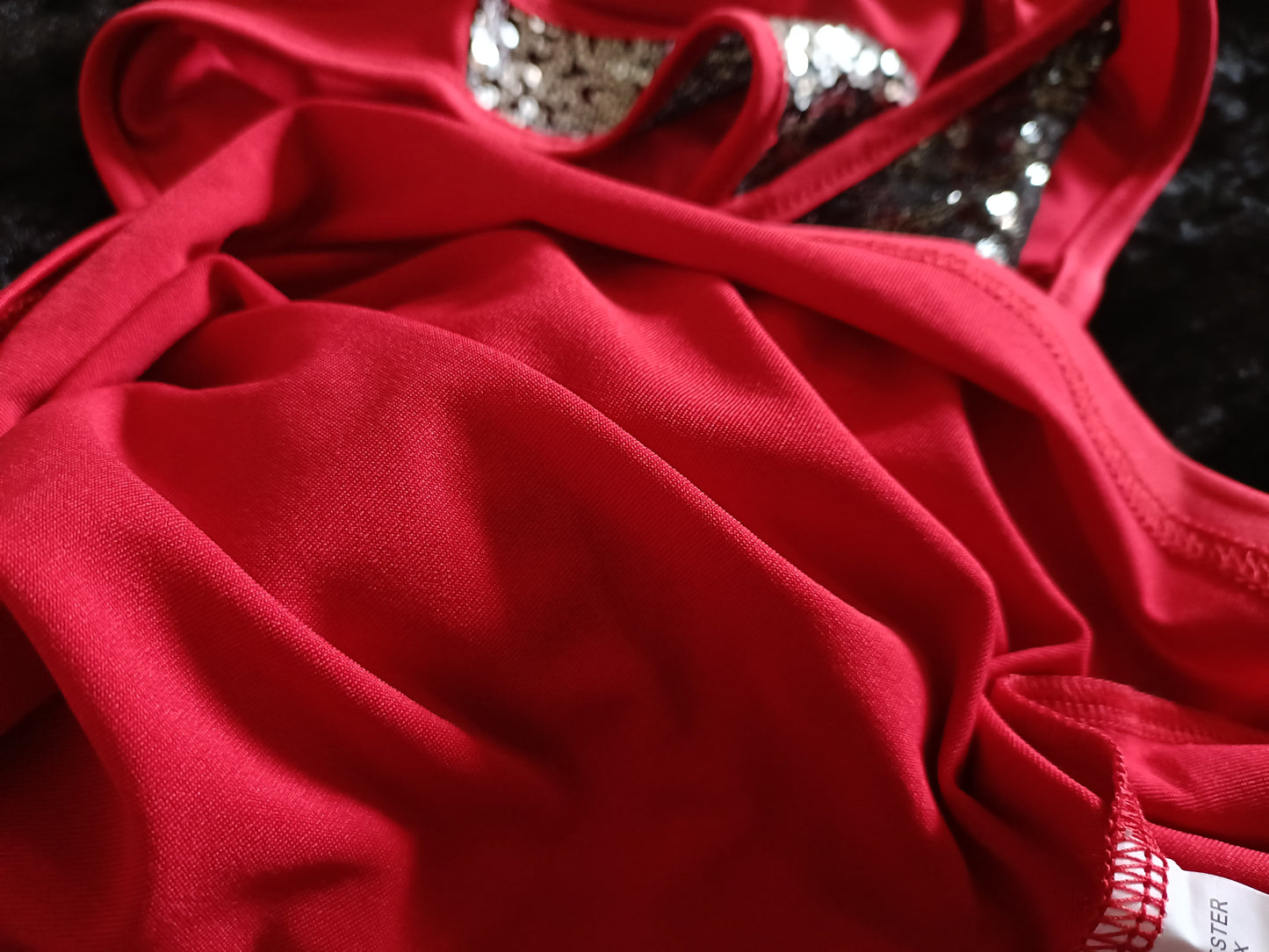 Sleeveless Top with Sequin Trim