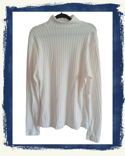 High Neck Ribbed Jumper