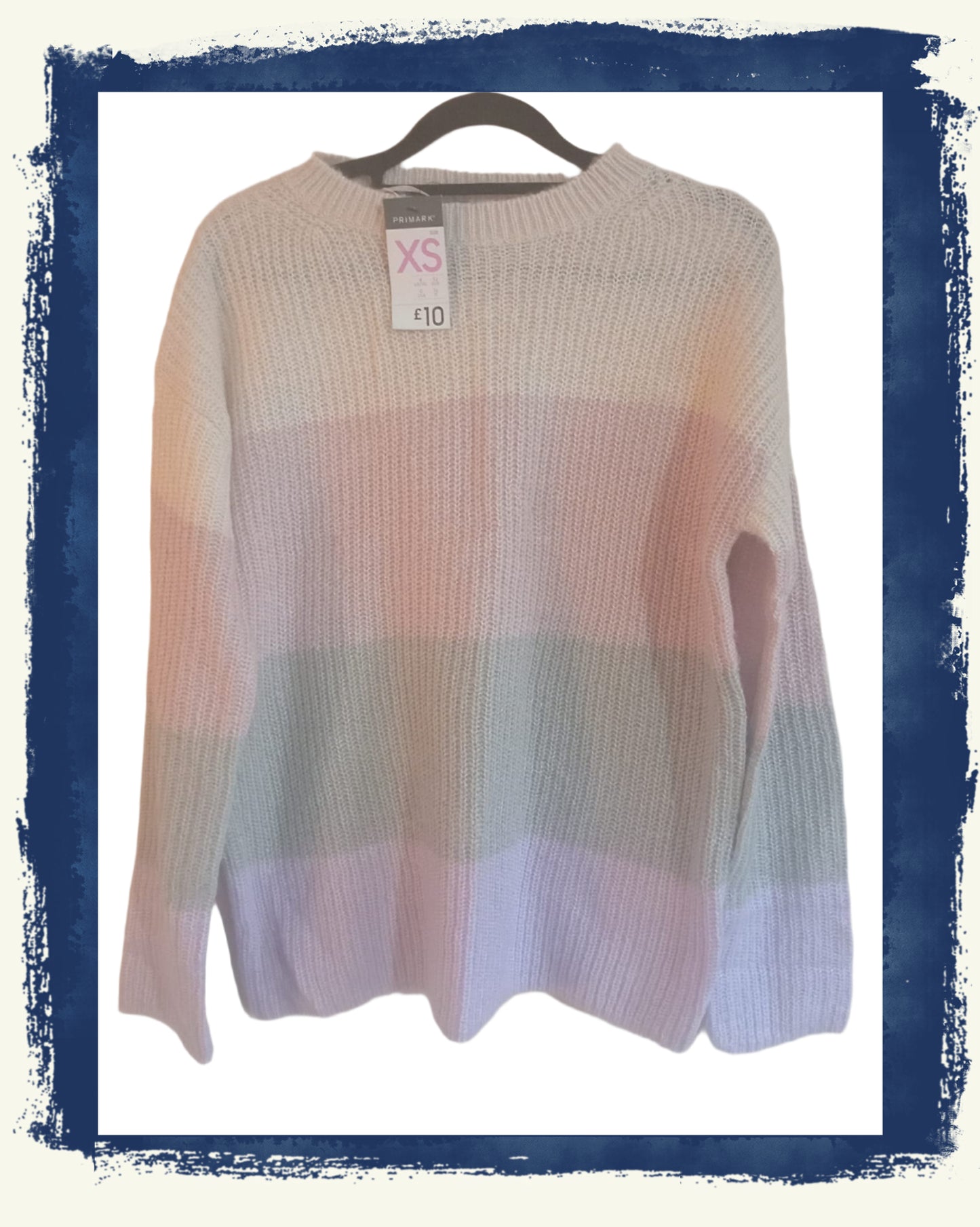 Colour Block Striped Jumper