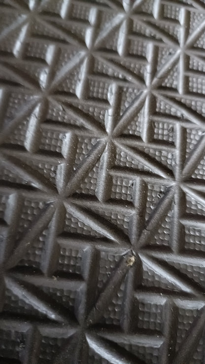 Black Casual Summer Sandals with Elasticated Straps and White Geometric Design