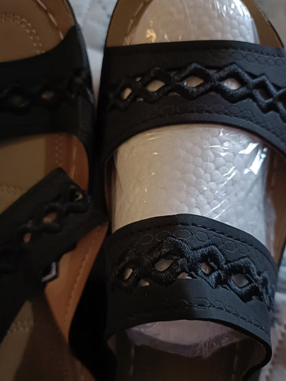 Black Slider Sandals