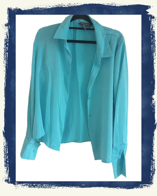 Turquoise Blue Shirt/Blouse