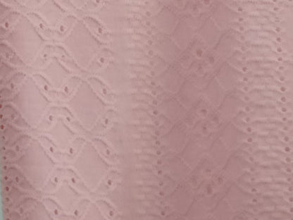 Eyelet Embroidery Top with Lace Panel