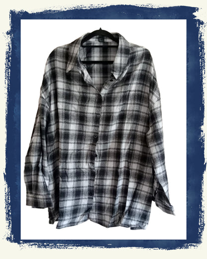 Black and White Check Shirt
