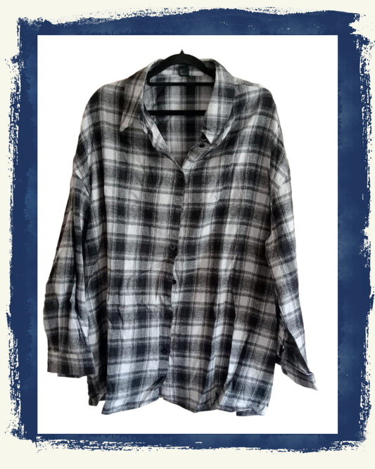 Black and White Check Shirt