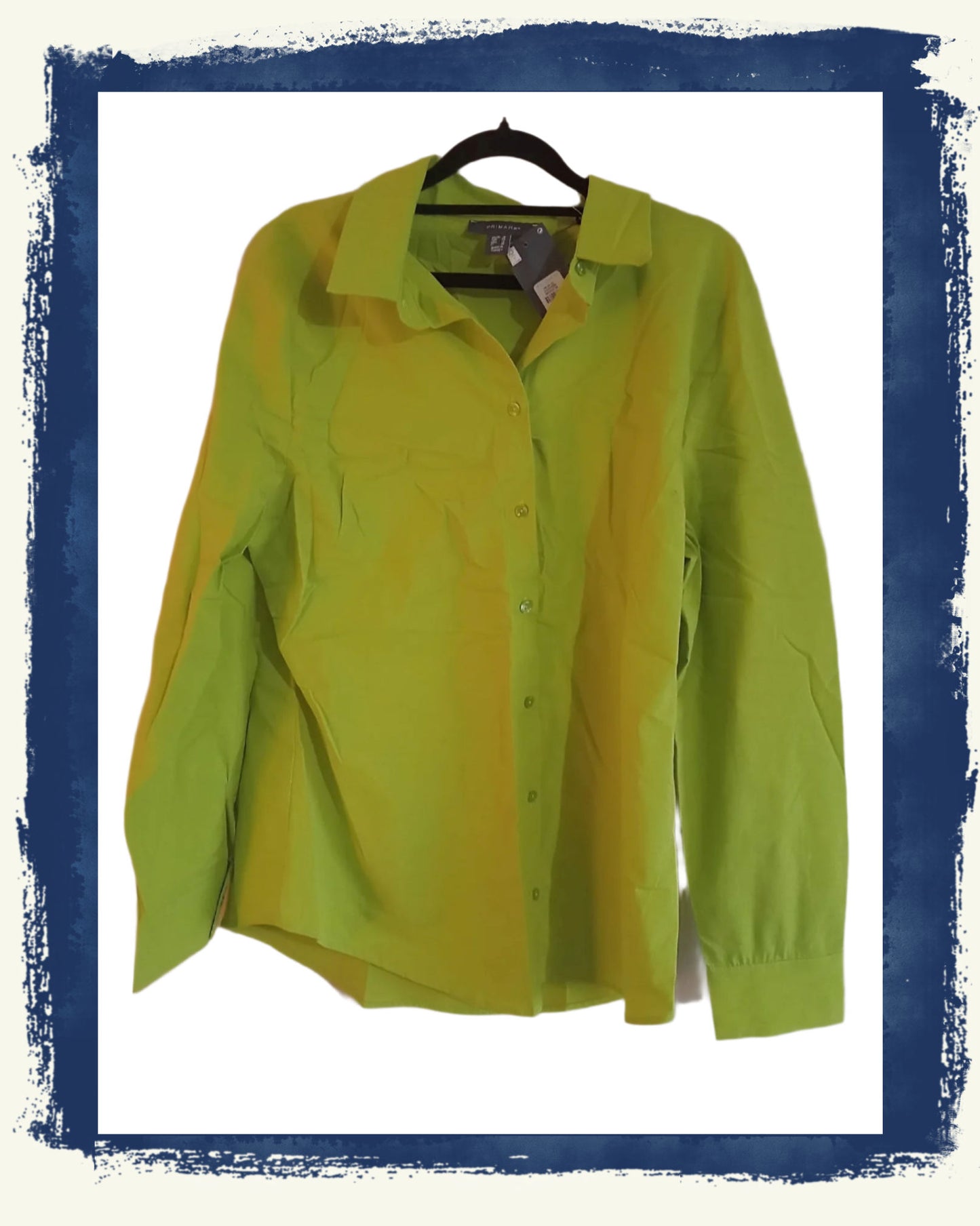 Lime Green Shirt/Blouse