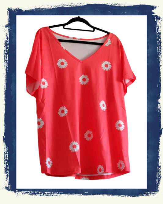 Daisy Print T Shirt