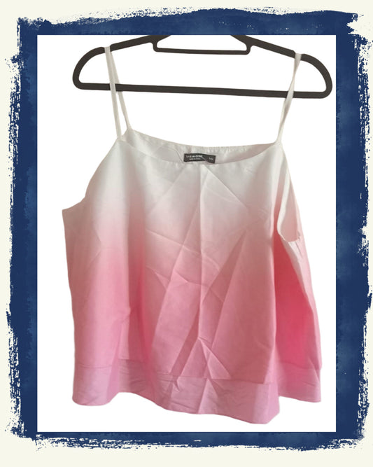 Pink and Cream Ombre Camisole Top