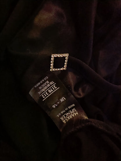 Black Vest Top with Diamante Detail