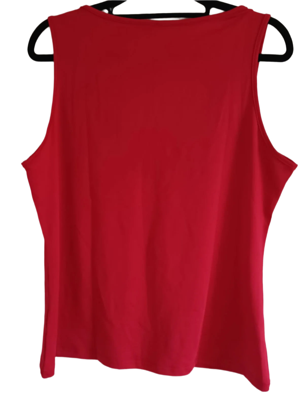 Sleeveless Top with Sequin Trim